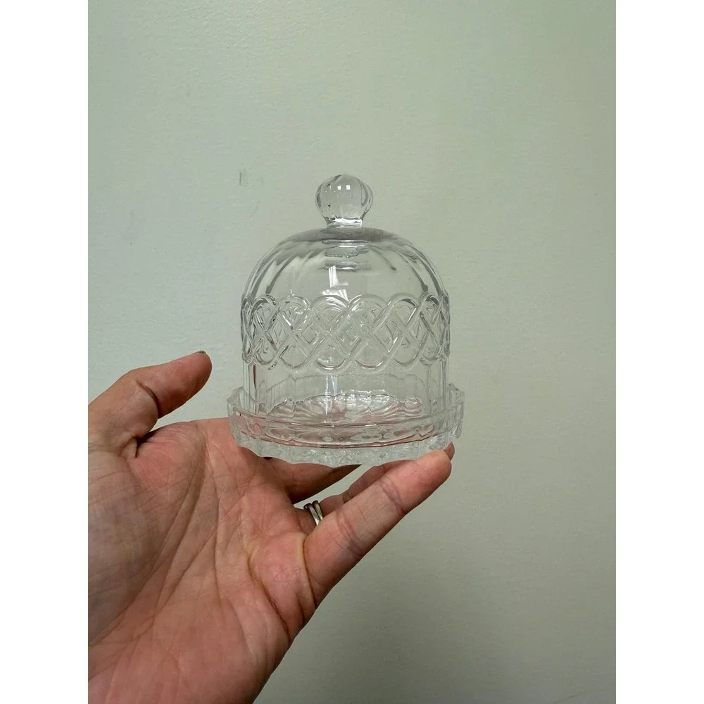 Cut‎ Glass Butter Dish with Lid: Elegant Cloche